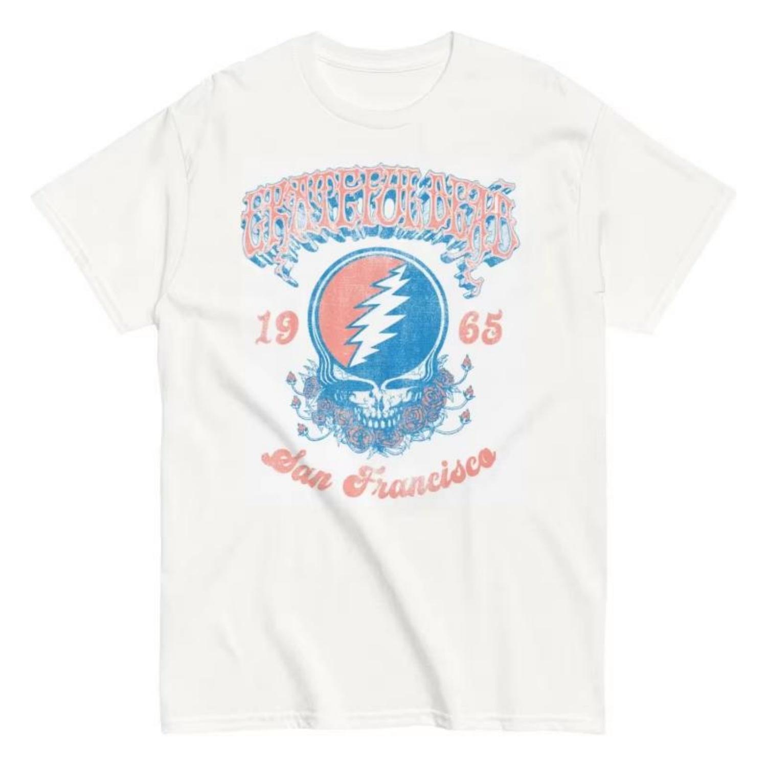 

Американский винтаж Grateful Dead Сан-Франциско 1965 футболка мужская рок-группа лето новый мужской и женский стритвир S чёрный