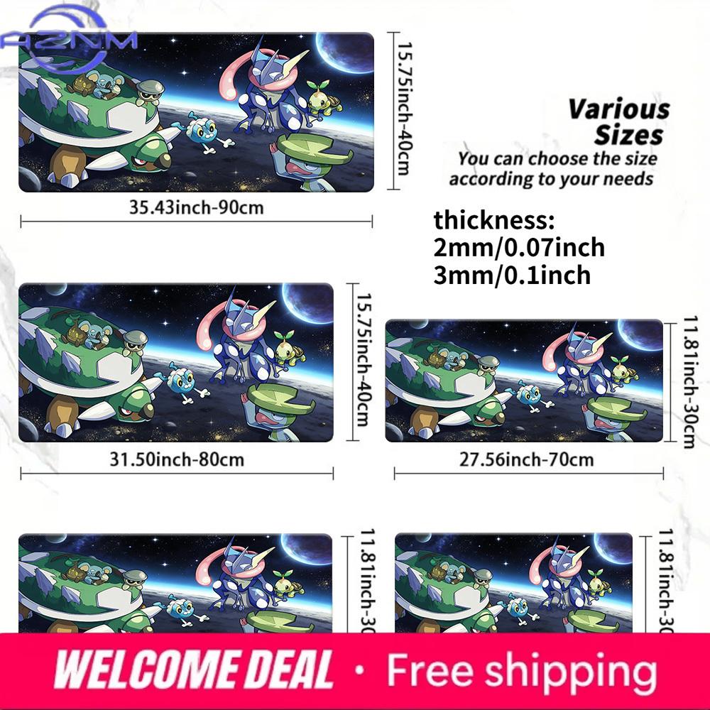 Pokemon Torterra Friends Space Gaming Mouse Pad NonSlip Desk Mat 300x800x2mm