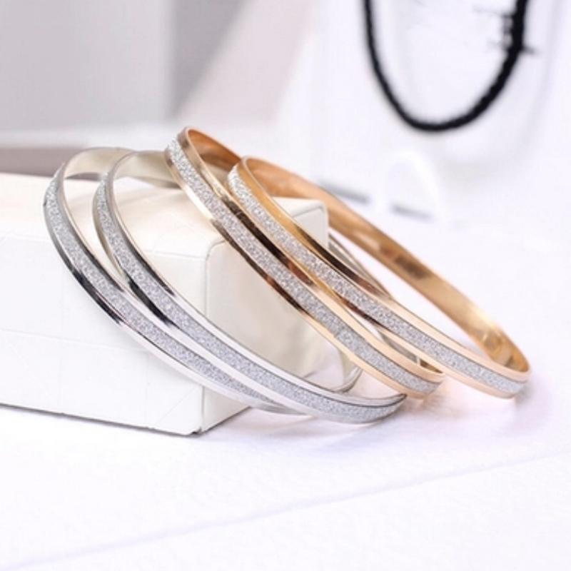 Luxury Round Bracelet For Women Frosted Women Bracelet Double Line Bracelet Jewelry