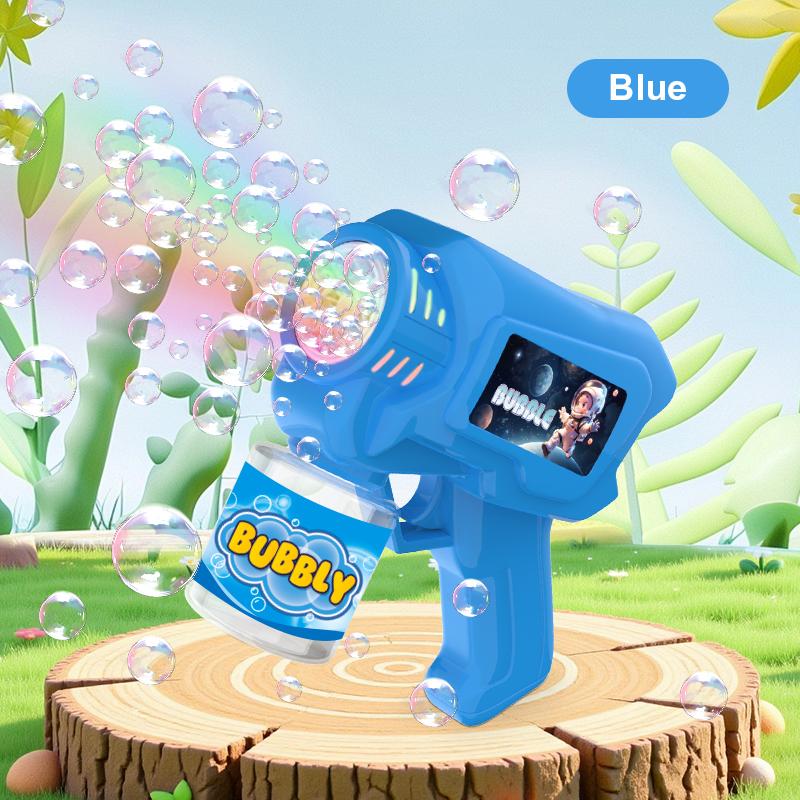 Knyysecq Bubble Toys Children'S Handheld Fully Automatic Bubble Gun Outdoor Games Cute Bubble Toys No Battery Bubble Water