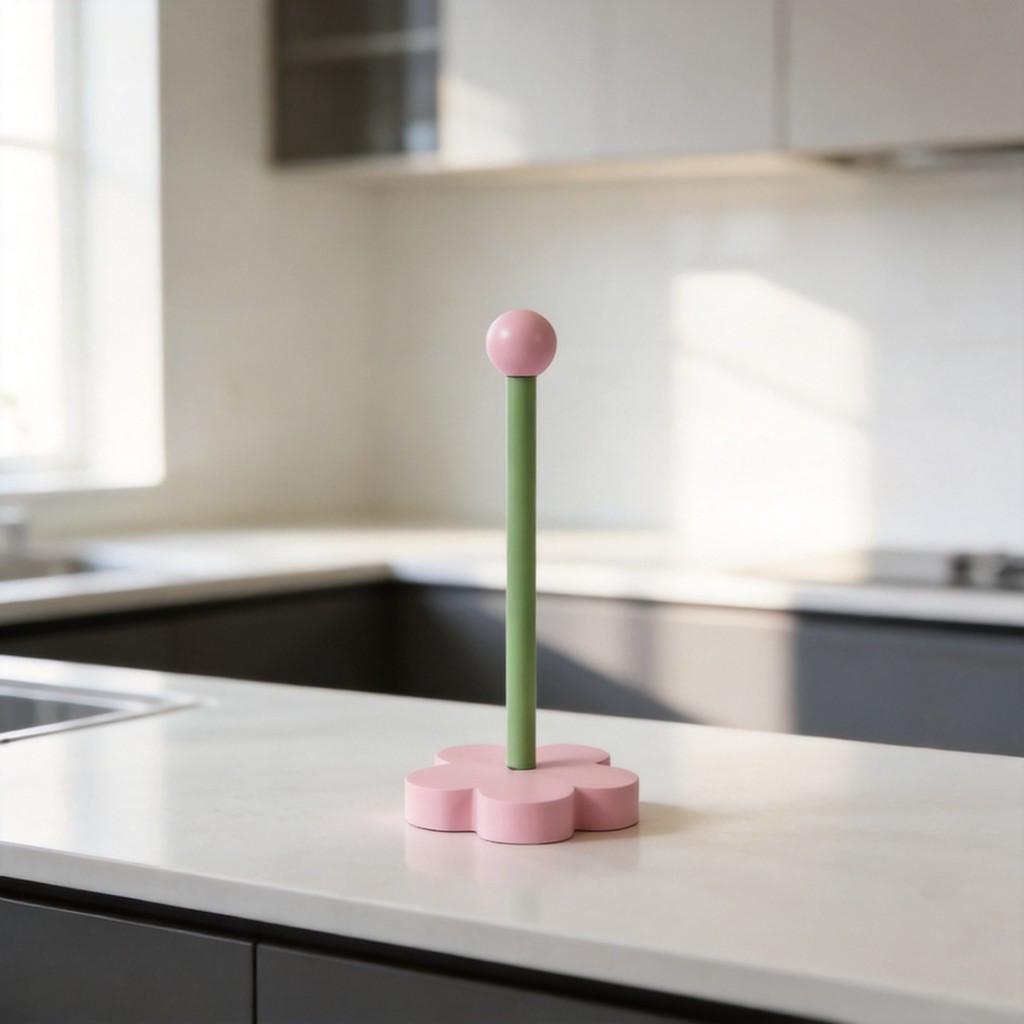 Creative Wooden Flower Shape Tissue Holder For Kitchen Storage And Organization