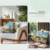 Rustic Style Paris Garden Sofa Cushion Comfortable Pillow Office Cover Living Room Home Decor Modern Printed Pillowcase