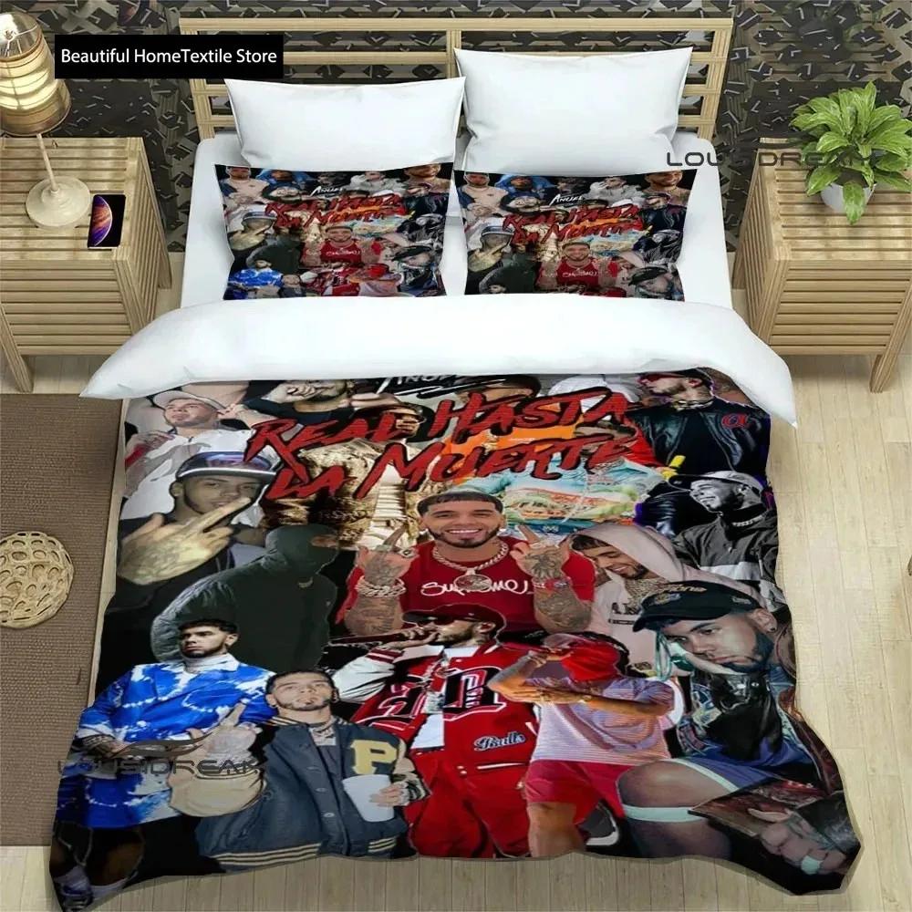 Rapper Anuel AA Printed Bedding Sets Exquisite Bed Supplies Set Duvet Cover Bed Comforter Set Bedding Set Luxury Birthday Gift