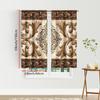 Set Of 2 Vintage European Style Curtains Floral Patterns Privacy Protection Home Decor Curtain Made Polyester With Pole Pocket