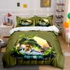 Fishing Themed Trio Set Multiple sizes kid's and adults' bedroom Exquisite 3PC bedding set gift
