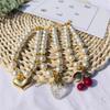 New Love Pendant Pearl Beaded Pet Necklace Versatile Accessories Handmade Cat and Dog Collar