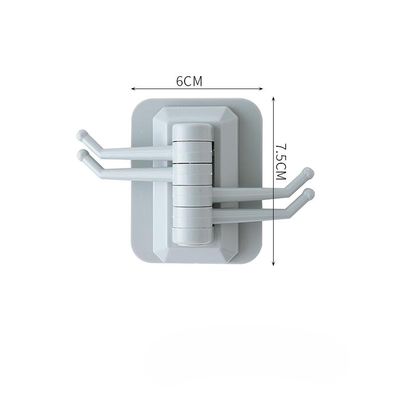 Drehhaken Starker Viskose Handtuchhalter Badezimmer Wandregal Perforationsfrei Spurloser Haken