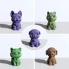 3D Dog Silicone Candle Mold DIY Soap Resin Plaster Mould Animal Puppy Ice Cube Chocolate Making Desk Ornament Home Decor