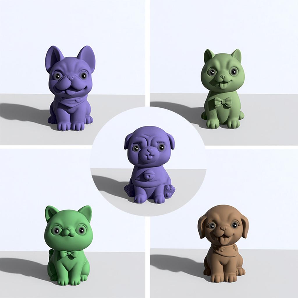 3D Dog Candle Silicone Mold Cartoon Puppy Scented Candle Making DIY Crystal Epoxy Resin Molds Handmade Soap Wax Mould