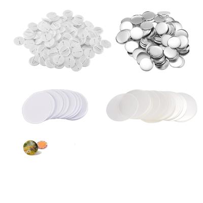 Abzeichenmaterial, Knopfabzeichen-Maschinenmaterial, 44mm, 100 Sets, Abzeichenherstellung, Abzeichenmaterial, Knopfabzeichen, Kunststoff