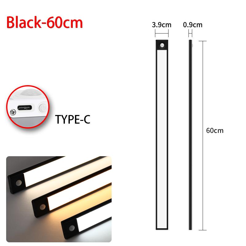 LED Night Light Motion Sensor Light Wireless USB led Cabinet Night Wardrobe Lamp For Kitchen Cabinet Bedroom Wardrobe Sensor LED