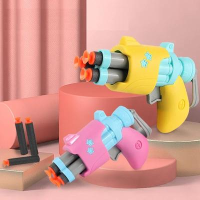 Soft Bullet Gun Toys with Nerf Soft Bullet Darts Toy Parent-child Interactive Toy Guns Safe Soft Foam Bullets Gun Shooting Game