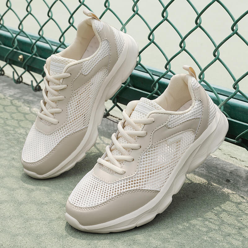 Summer New Sports Shoes Large Mesh Hollow Casual Shoes Lace-up