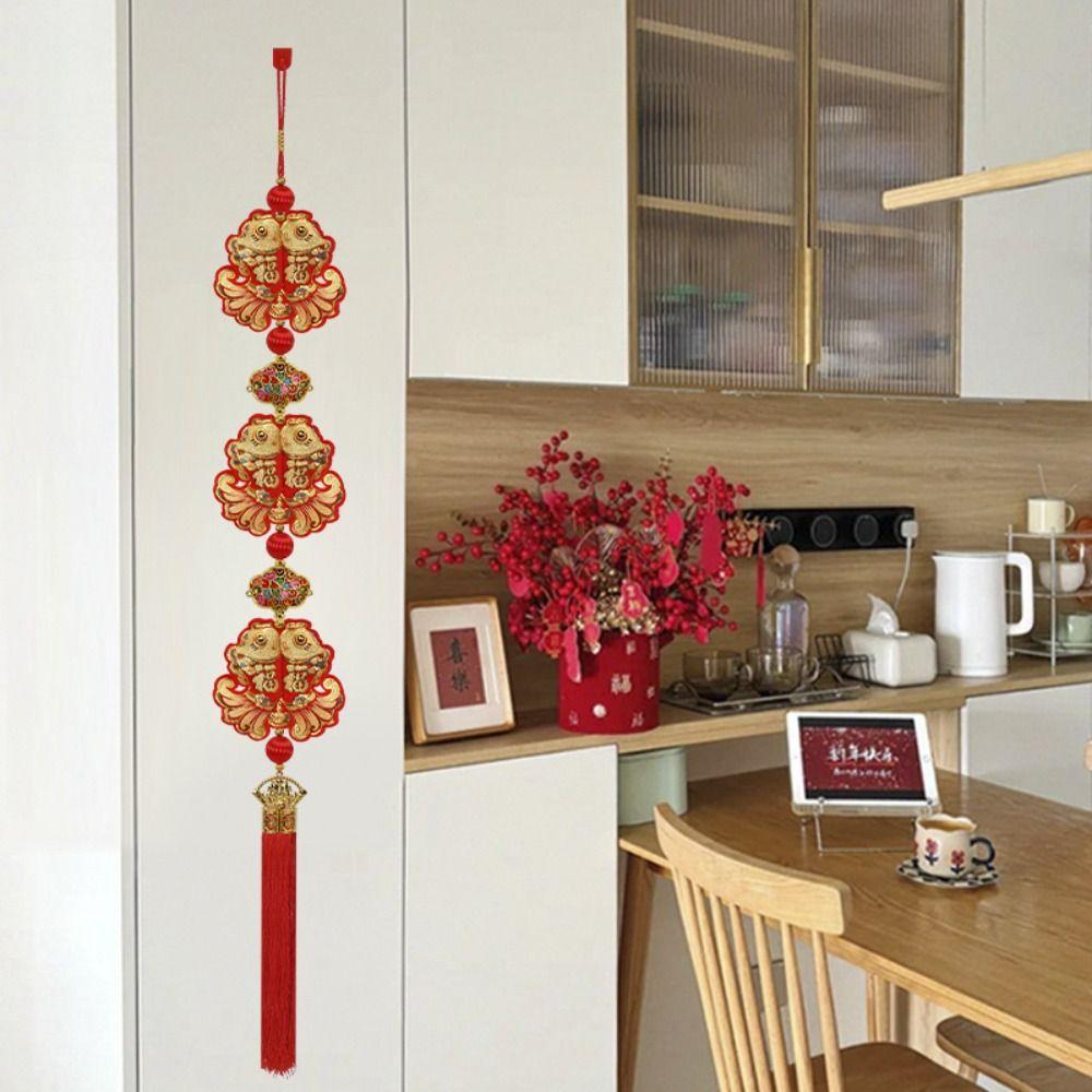 Reusable New Year Ornaments Creative Chinese Knot Hanging Spring Festival Decoration Pendant  Gifts