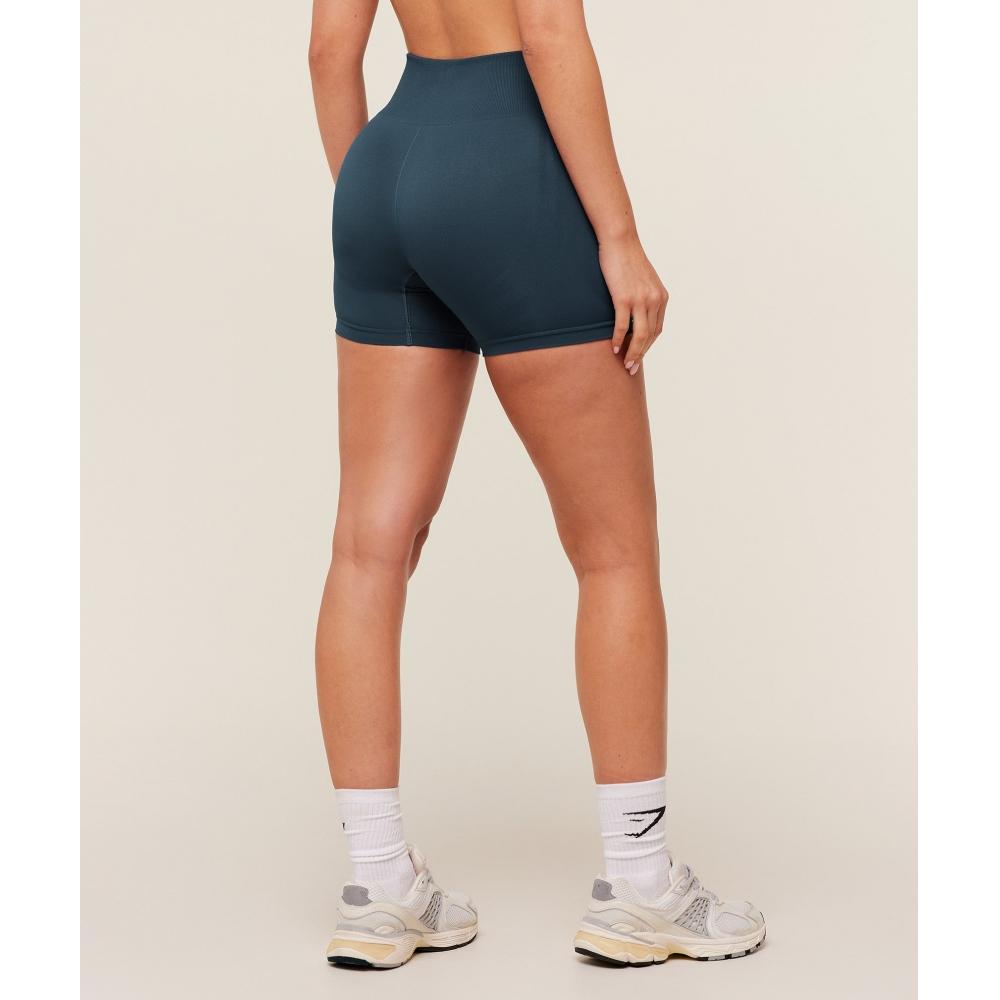 Gymshark Everyday Seamless Shorts 2.0 Gs Stealth Blue B6b3f Ud6s