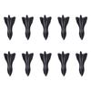 10pcs universal plutonium rear roof shark fins spoiler wing kit car roof spoiler bumpers shark fin diffuser vortex generator