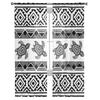 Animal Turtle Black And White Lines Tulle Curtains For Living Room Kitchen Sheer Voile Curtain Bedroom Window Panels