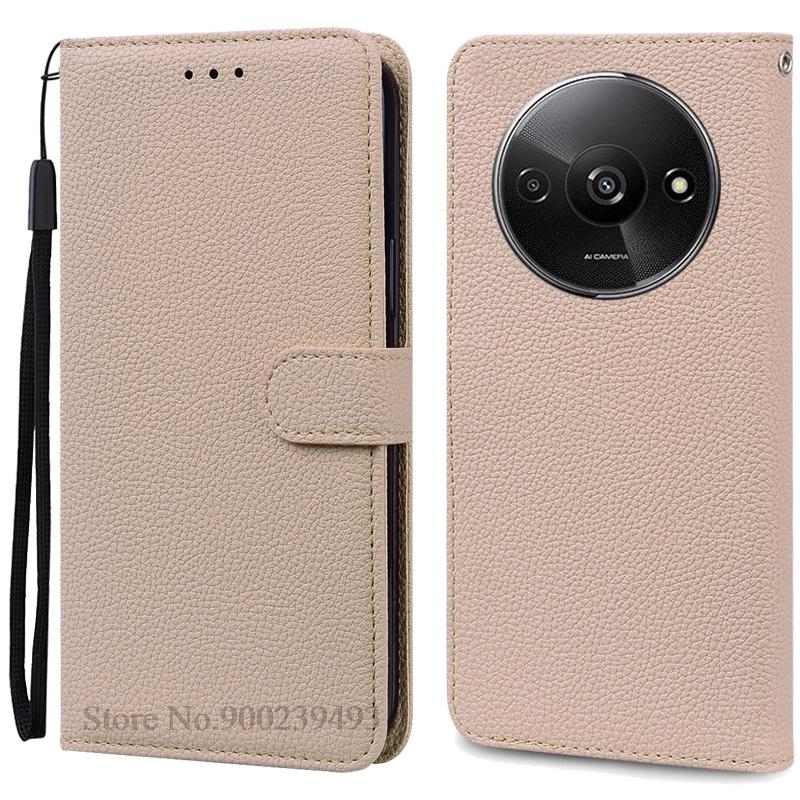 Pro Redmi A3 Pouzdro Kožené Peněženkové Vyklápěcí Pouzdro Pro Xiaomi Redmi A3 Kryt Ochranné Fundas Coque Pro Xiaomi Redmi A3 A 3 Pouzdro na Telefon
