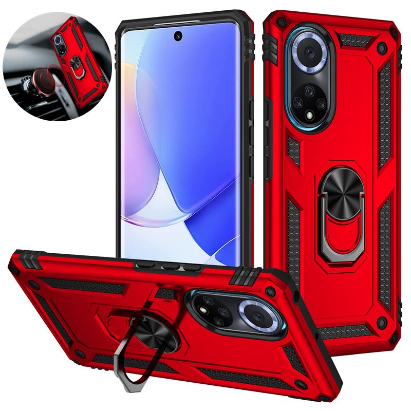 For Hauwei Nova 9 Case Shockproof Armor Car Magnetic Ring Holder Phone Case For Huawei Nova 9 SE Huawey Nova9se Stand Back Cover