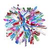 Titanium Lot Of Plating Rainbow Aura Quartz Crystal Point Healing 100g Ornaments