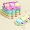 Stampo Ghiacciolo in Silicone per Bambini Cartone Animato Cubetti Ghiaccio con Bastoncini per Fai da Te in Cucina Stampo Ghiacciolo Riutilizzabile Stampo Ghiacciolo alla Frutta