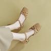 Letní móda sandály ženy korejský návrhář vysoký podpatek se špičkou velká velikost jednoduché dívčí pantofle Zapatos Mujer