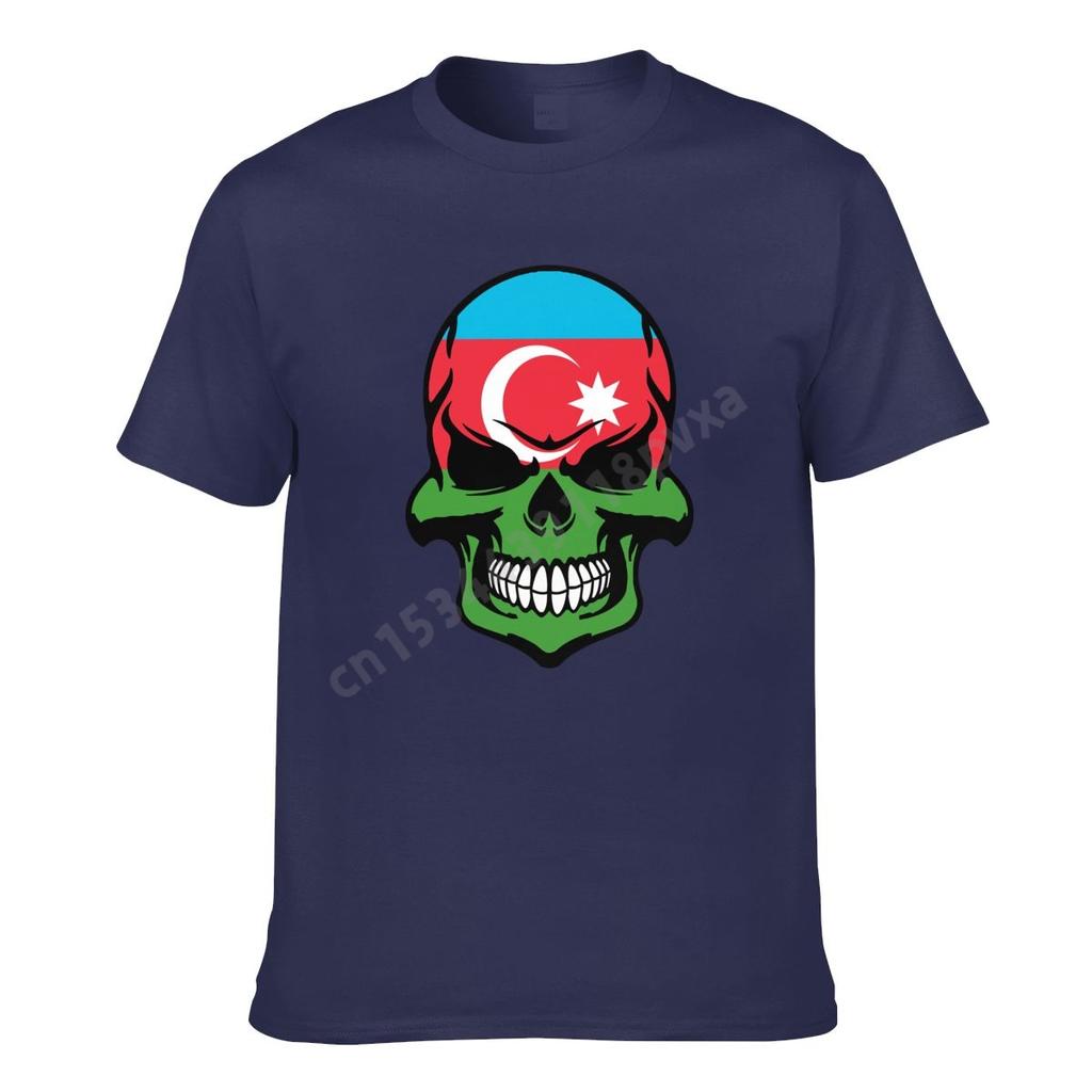 Flaga Azerbejdżanu Mapa Kraju Azerbejdżańskiego JEST W MOIM DNA Koszulka Męska Damska Koszulki Chłopięce Koszulka Koszulki Hip Hop XS5XL 100% Bawełna