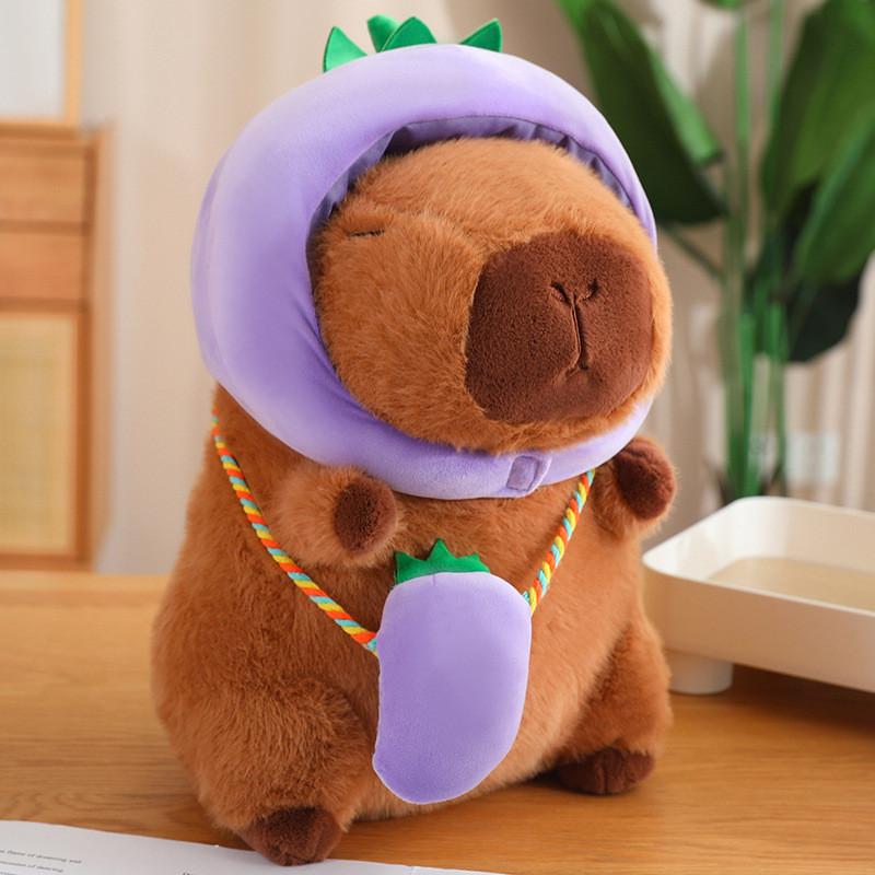 Plush Vegetables Capybara Toy Dolls Room Decoration Children Festivals Gifts