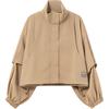X EMMI AW24 JAQUETA COM ZÍPER Jaquetas & Casacos Feminino Cáqui 1030770