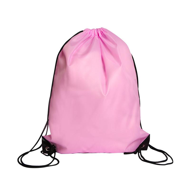 Polyester, Drawstring Pocket, Double Shoulder Drawstring Backpack, Drawstring Backpack Bag, Sports and Fitness, Waterproof, Oxford Cloth Storage Bag