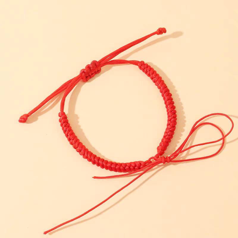 Xiao Zhan Style Red King Kong Knot Bracelet: Handmade Valentine's Gift for Wife or Girlfriend