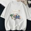 Rock Puppy Couple Clothing Rabbit Kawaii Women's T-shirt Y2k Fashion Blouse Harajuku Streetwear Cat Print Tops Women Clothing