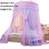 Romantická moskytiéra s kopulí pro princeznu Gradient Dvojité barvy Krajková postel Baldachýn Třídveřová závěsná síť na postel