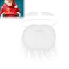 Weihnachtsmann Bart Set Lustige Weiße Falsche Weihnachtsmann Bärte Accessoires für Weihnachtsfeier