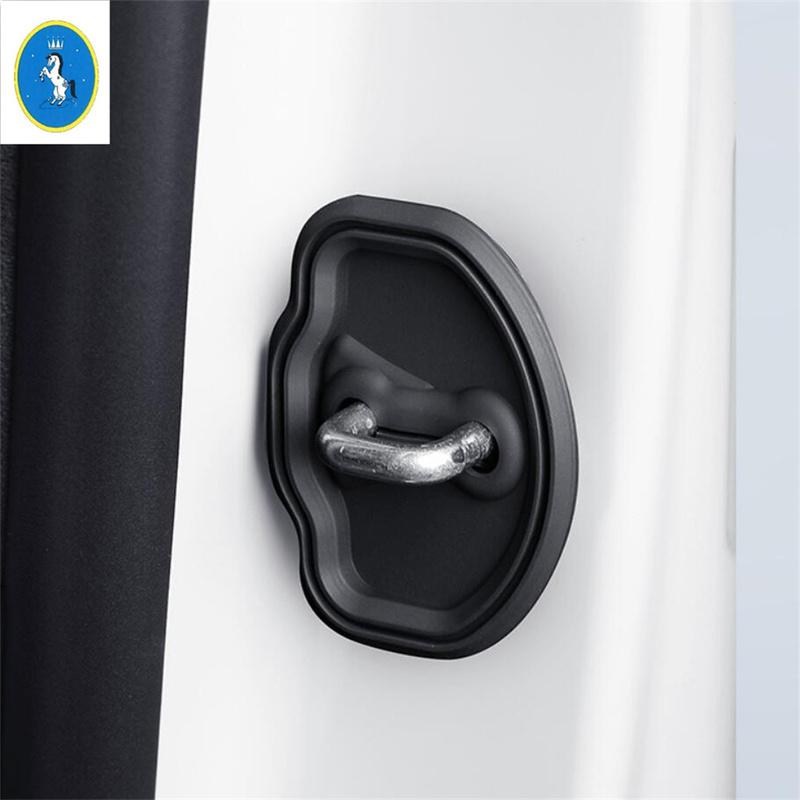 Plastic Car Door Lock Buckle Waterproof Rust-proof Protection Cover Kit Trim Accessories For Tesla Model 3 Model Y 2018 - 2025