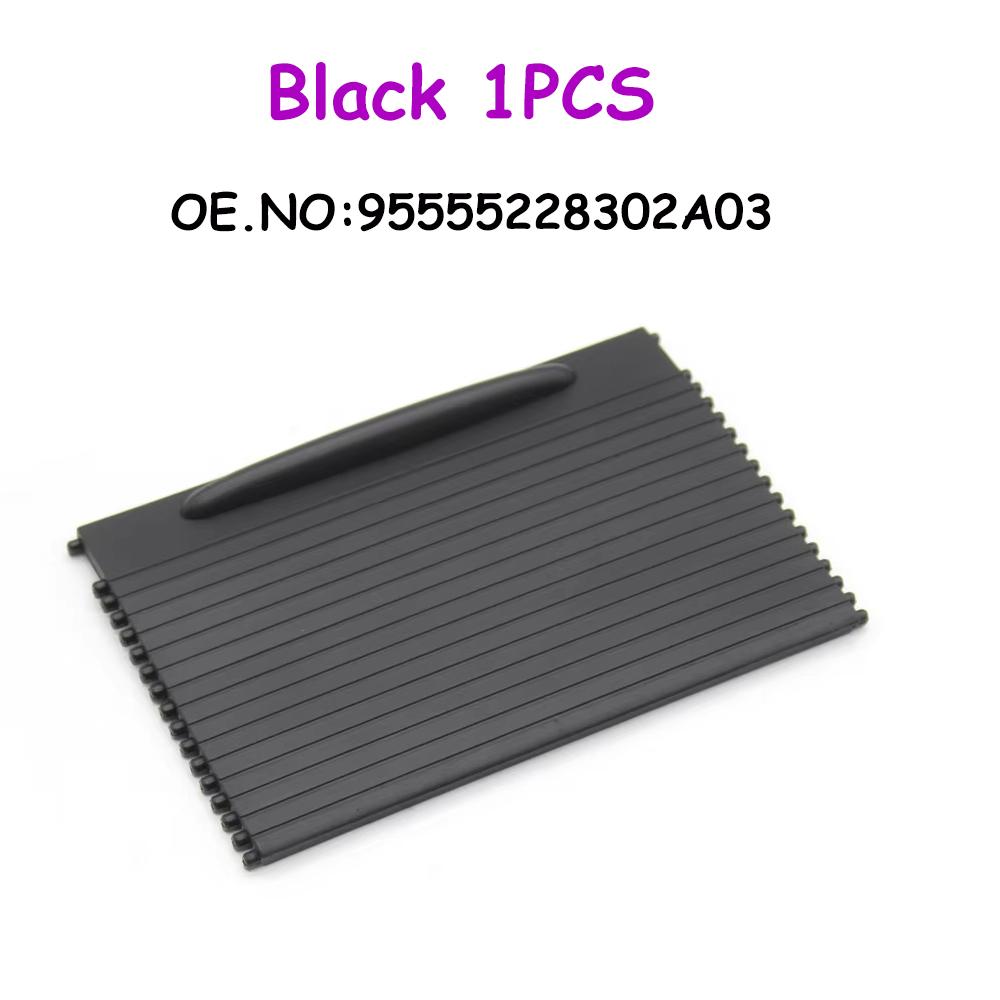 955 7L5862531 Car Front Center Console Sliding Shutters Drink Cup Holder Roller Blind Cover For Porsche Cayenne 2003-2010 Black 1PC