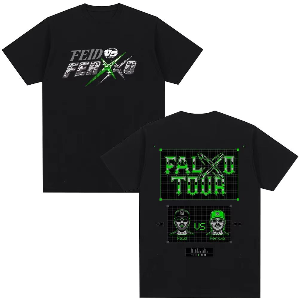 

Rapper Feid Ferxxo Tour 2026 Merch T-shirt Mens Women Clothing Fashion Hip Hop T-shirts Male Cotton Casual Short Sleeve T Shirts S разноцветный