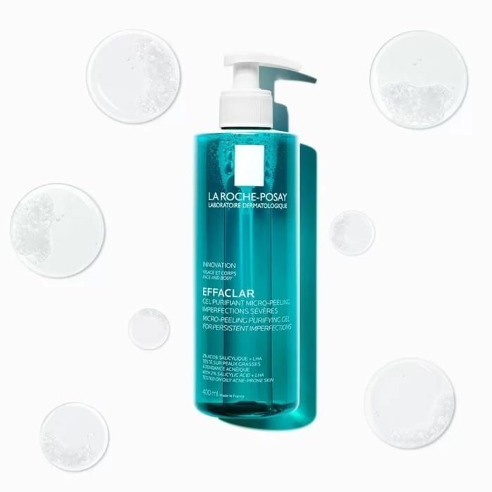 Gel Purifiant Micro-Peeling - La Roche Posay - Effaclar - 400ml - Peaux grasses - Sans alcool