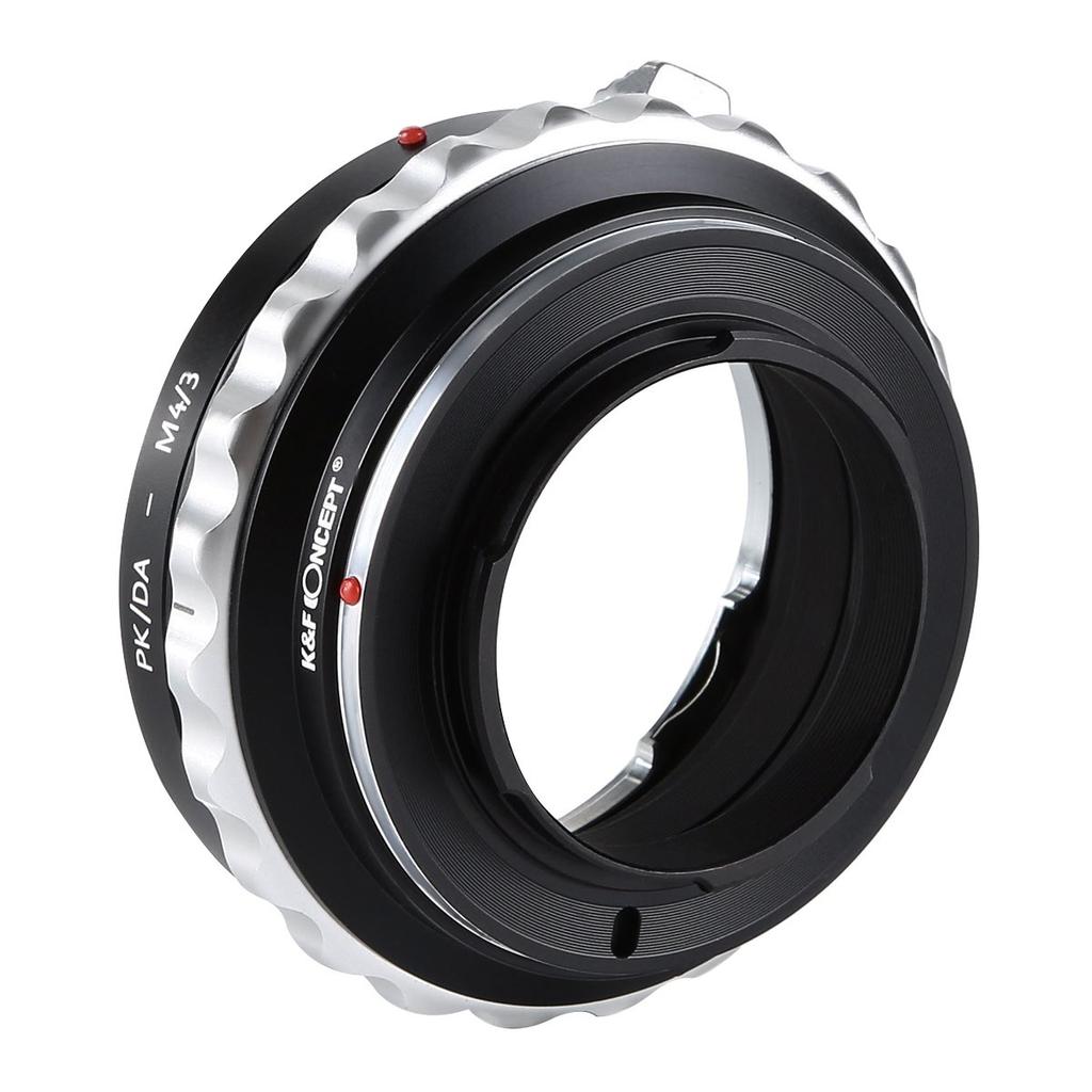 CONCEPT Mount Adapter for to Micro Four Thirds Compatible with Series Lenses to High Precision and Infinity Focus K&F PK/DA-m4/3 K-Mount Mount,
