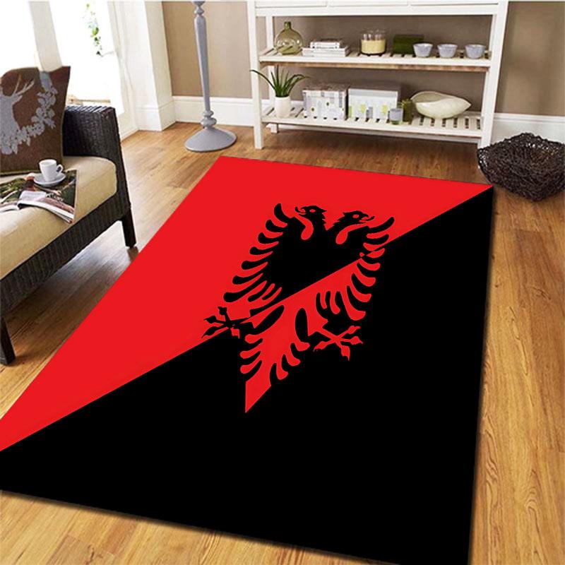 Republic of Albania Carpet Rug for Living Room Bedroom Home Sofa Decoration,Kids Play Non-slip Floor Mat