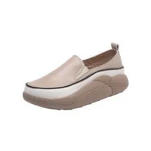 Damenschuhe Neue Plateau-Flats Loafer 2026 Herbst Frühling Trend Sport PU-Leder Laufschuhe Runde Spitze Mujer Zapatos