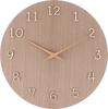 Fujiboeki Quiet Wall Clock Komorebi Diameter 28cm Brown Width 28cm Depth 3.5cm Height 28cm
