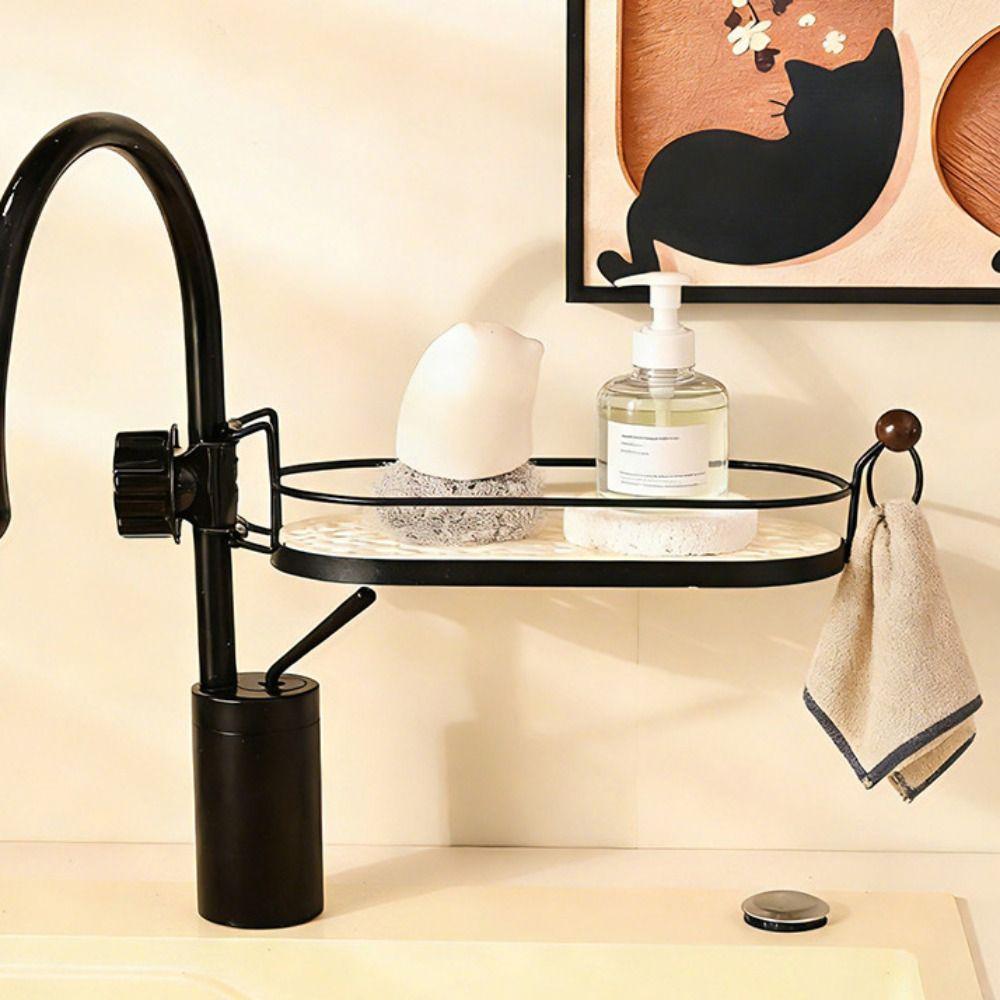 Waterproof Shower Shampoo Holder Removable Sink Drain Organizer Dishcloth Drain Basket Home Use