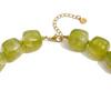 Gruby naszyjnik z koralików Kwadratowe koraliki żywiczne Naszyjnik Choker w stylu boho dla kobiet Wakacje Letnie wakacje Plaża