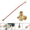 3-Port Air Compressor Check Valve With 400mm Air Compressor Tube Exhaust Pipe 20/16/10mm Thread Air Compressor Accessories