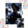 Little Mermaid Diamond Painting Art Kit Mosaic Handmade Diy Gift Home Decor Ocean Fantasy Seashell Wall Art