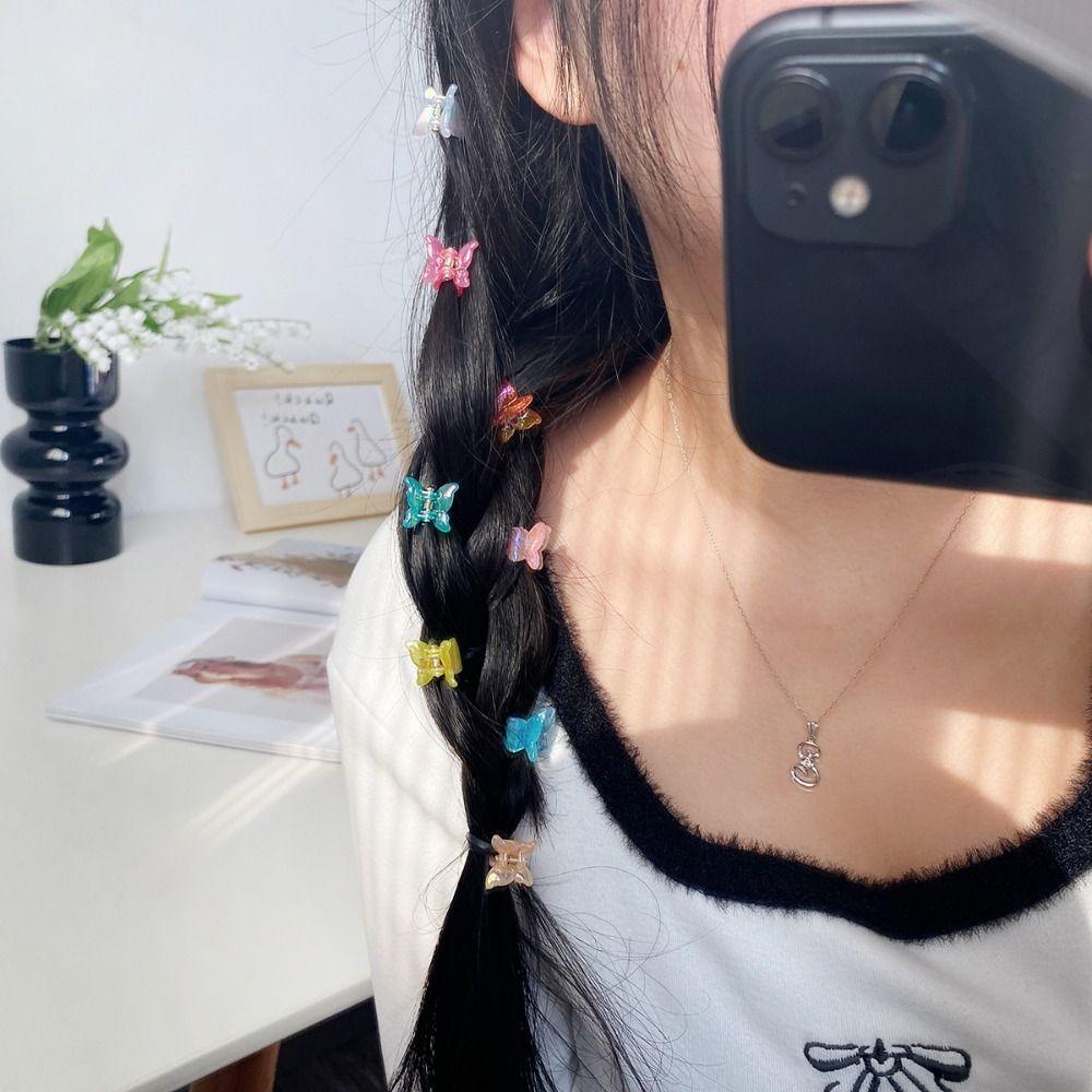 

Hair Accessories Mini Hair Claw Transparent Flower Mini Hair Claw Star Hair Crab Clip Headdress