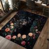1Pc Animal Flowers Print Rug - Home Decoration Carpet For Living Room Bedroom Flooring Computer Chair Area Rug
