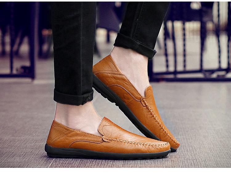 2024 Spring New British Breathable PU Men's Business Casual Shoes, Korean Style Trendy Youth Shoes with Toe and Lazy Design.