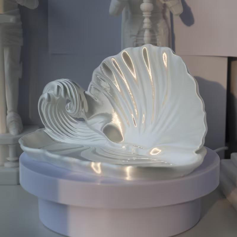 Ozeanwelle Muschelförmige Exquisite Schmuckaufbewahrungsschale Stilvolle Accessoire-Schale Für Schmuck Geschenkaufbewahrung Schmuckstücke